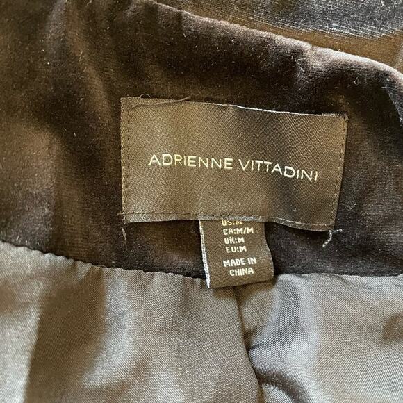 Adrienne Vittadini Black Velvet Blazer Jacket M - Picture 4 of 11